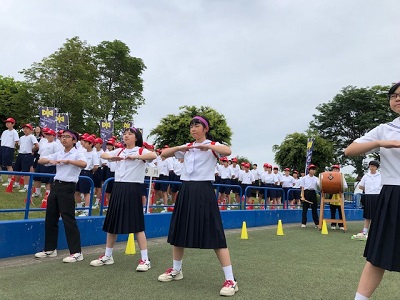 エール交換が始まりました 八戸市立市川中学校