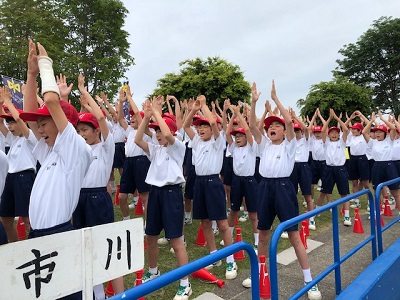 エール交換が始まりました 八戸市立市川中学校