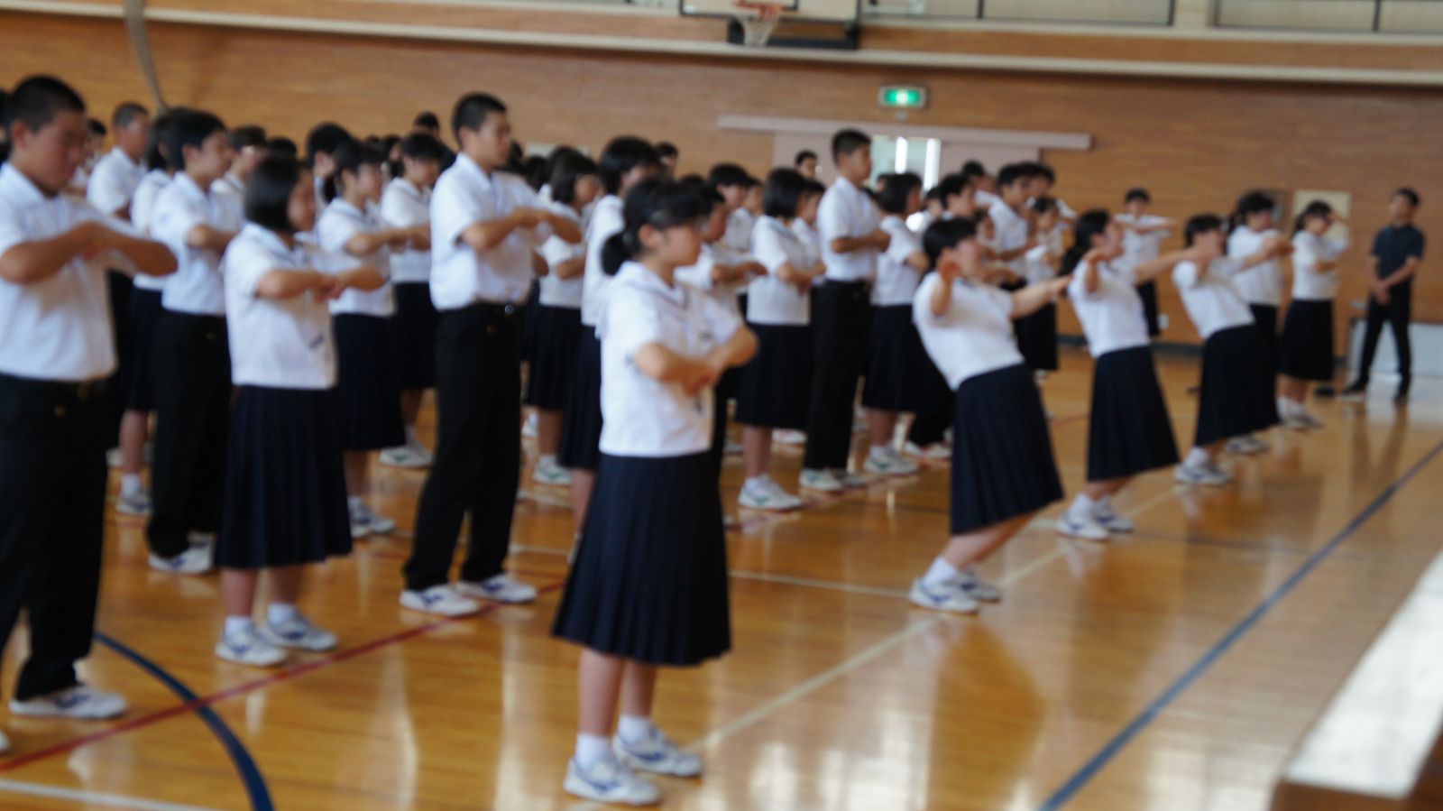 県中体 吹奏楽コンクール県大会の壮行会を行いました 小中野中学校