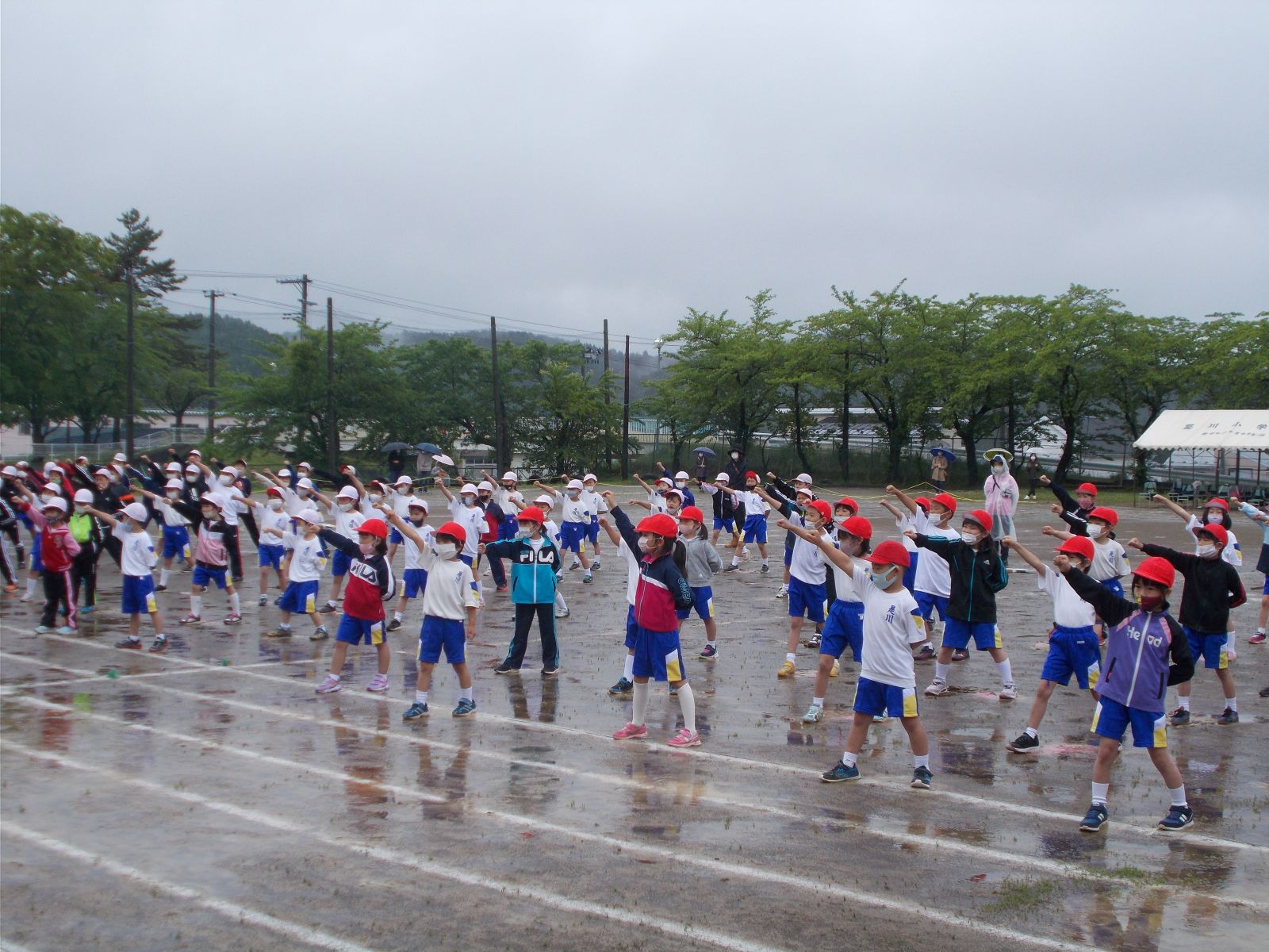 雨にも負けず パート１ 是川小学校