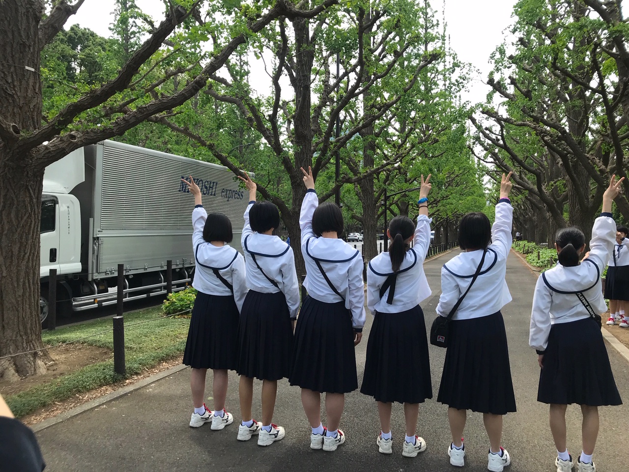 修学旅行２日目 新国立競技場 飛鴎 鮫中学校