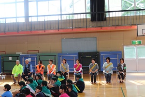 交通安全キャンペーン 島守小学校